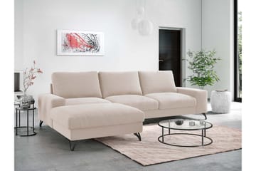 Emet Bäddsoffa med Divan 3-sits - Ljusbrun - Möbler - Soffa - Bäddsoffa