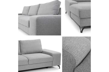 Emet Bäddsoffa med Divan 3-sits - Ljusbrun - Möbler - Soffa - Bäddsoffa