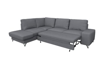 Emet Bäddsoffa med Schäslong 4-sits - Brun - Möbler - Soffa - Bäddsoffa