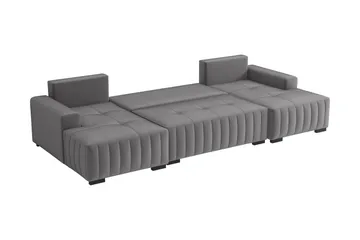 Esher Bäddsoffa Dubbeldivan 4-sits i Plysch - Beige - Möbler - Soffa - Bäddsoffa