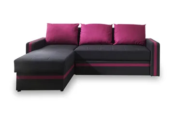 Euforia Divanbäddsoffa 234x156x82 cm - Rosa - Möbler - Soffa - Bäddsoffa