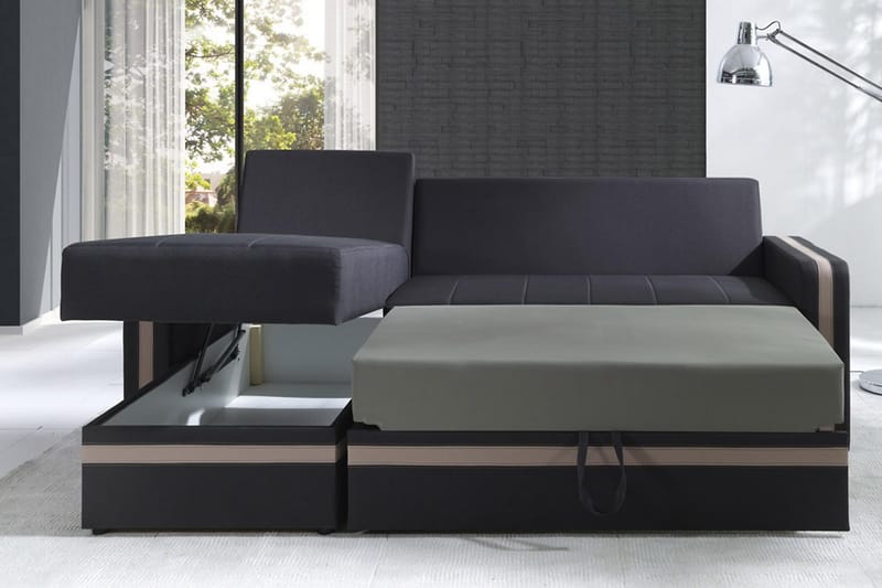 Euforia Divanbäddsoffa 234x156x82 cm - Rosa - Möbler - Soffa - Bäddsoffa