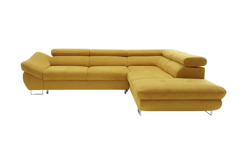 Fabio Divanbäddsoffa 280x235x88 cm, Gul