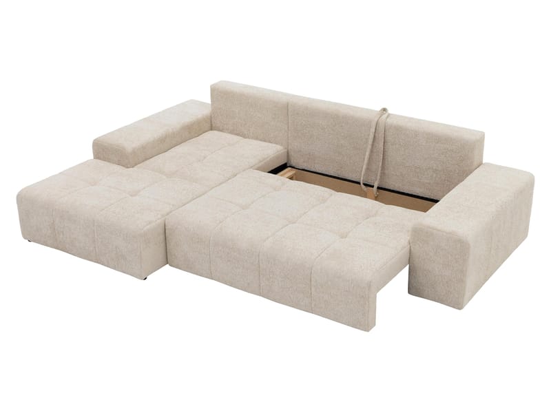 Falor 3-sits Bäddsoffa med divan Högervänd - Ljusgrå - Möbler - Soffa - Bäddsoffa