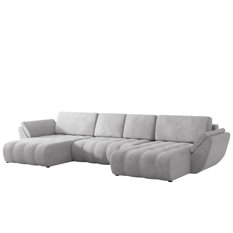 Faro 4-sits U-Bäddsoffa med förvaring - Grå - Möbler - Soffa - Bäddsoffa