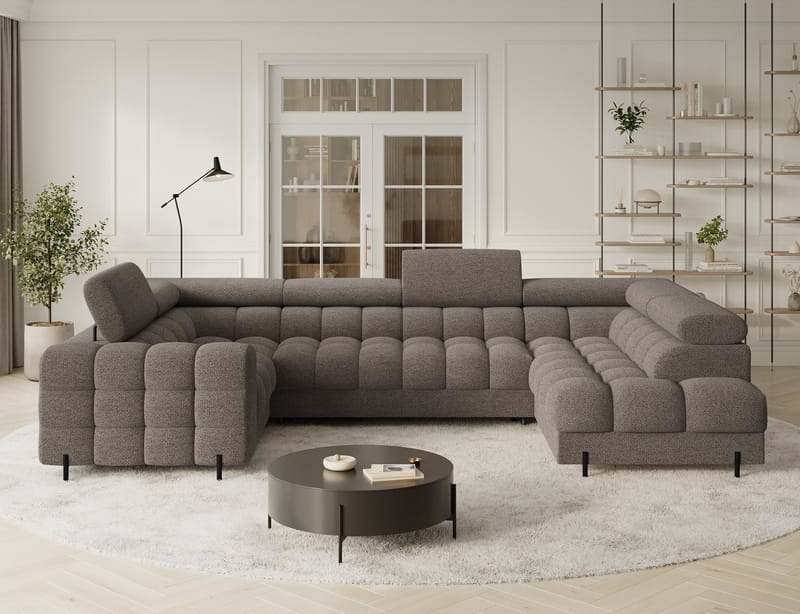 Fectory 6-sits Bubblig Hörnbäddsoffa med Schäslong och förvaring Höger - Royal 20 - Möbler - Soffa - Bäddsoffa