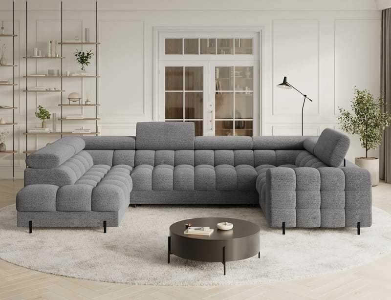 Fectory 6-sits Bubblig Hörnbäddsoffa med Schäslong och förvaring Vänster - Royal 03 - Möbler - Soffa - Bäddsoffa