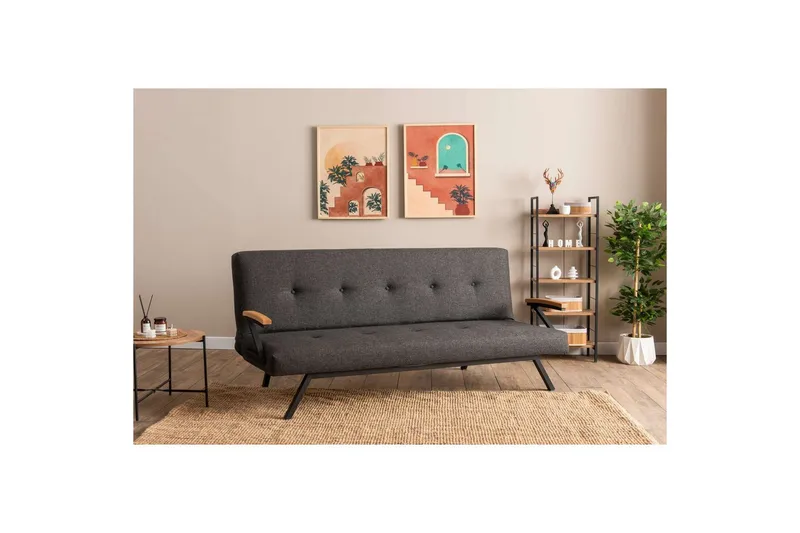 Fennor Bäddsoffa 3-sits - Mörkgrå - Möbler - Soffa - Bäddsoffa