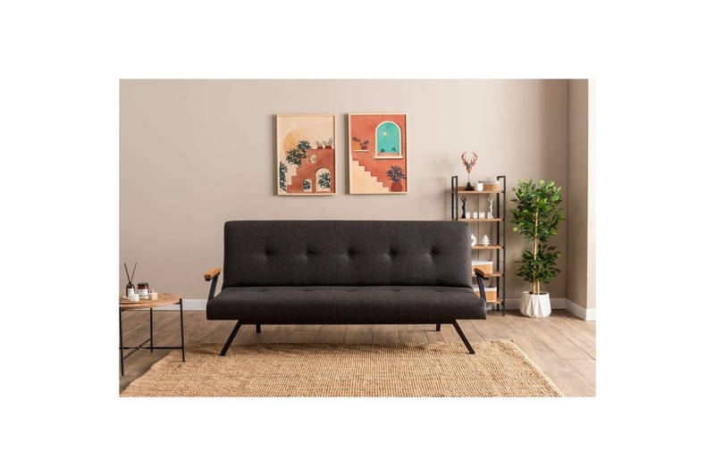 Fennor Bäddsoffa 3-sits - Mörkgrå - Möbler - Soffa - Bäddsoffa