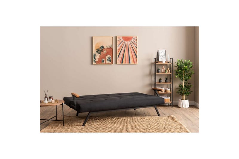Fennor Bäddsoffa 3-sits - Svart - Möbler - Soffa - Bäddsoffa