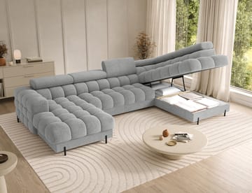 Feraria 6-sits Bubblig Bäddsoffa med Divan och Schäslong förvaring Höger - Royal 03 - Möbler - Soffa - Bäddsoffa