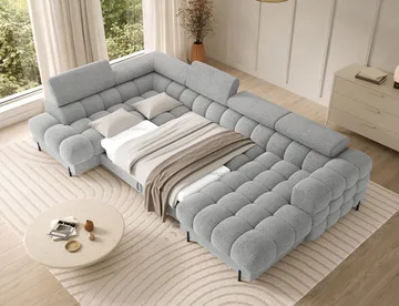 Feraria 6-sits Bubblig Bäddsoffa med Divan och Schäslong förvaring Vänster - Royal 03 - Möbler - Soffa - Bäddsoffa