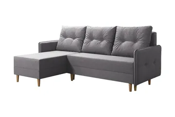 Fernisia Hörnbäddsoffa - Grå - Möbler - Soffa - Bäddsoffa
