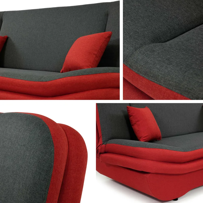Figurelle Bäddsoffa 2-sits - Grå - Möbler - Soffa - Bäddsoffa