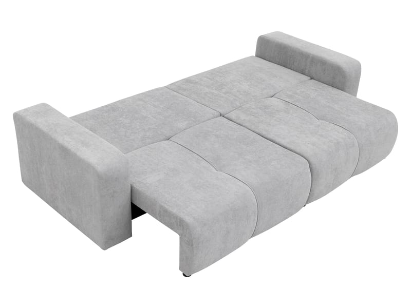Flo 3-sits Kubisk Bäddsoffa med Förvaring i Bouclé - Beige - Möbler - Soffa - Bäddsoffa