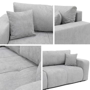 Flo 3-sits Kubisk Bäddsoffa med Förvaring i Bouclé - Beige - Möbler - Soffa - Bäddsoffa
