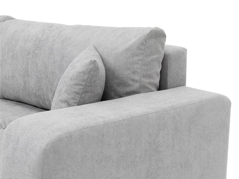 Flo 3-sits Kubisk Bäddsoffa med Förvaring i Bouclé - Beige - Möbler - Soffa - Bäddsoffa