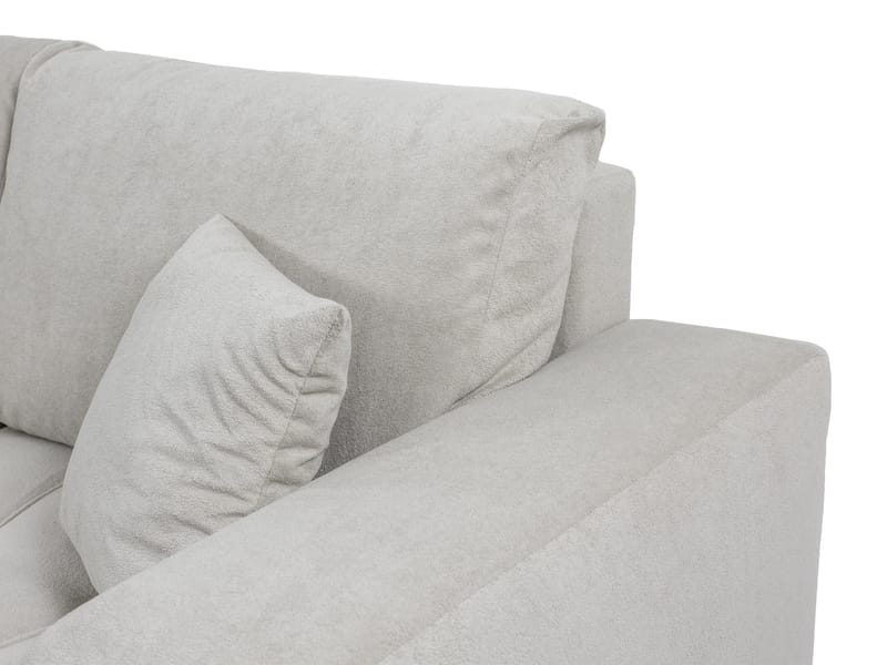 Flo 3-sits Vänster L-formad Bäddsoffa med Förvaring i Boucle - Beige - Möbler - Soffa - Bäddsoffa