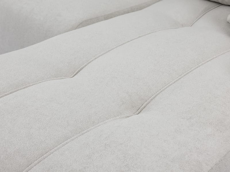 Flo 3-sits Vänster L-formad Bäddsoffa med Förvaring i Boucle - Beige - Möbler - Soffa - Bäddsoffa