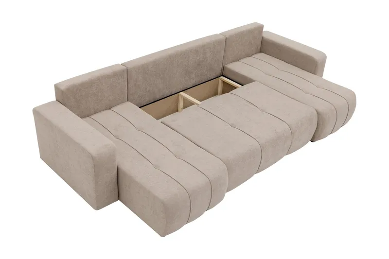 Flo Bäddsoffa Dubbeldivan 4-sits - Orange - Möbler - Soffa - Bäddsoffa