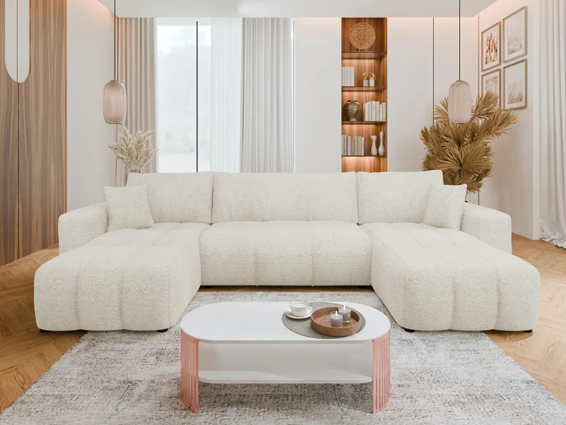 Flo Bäddsoffa Dubbeldivan 4-sits - Vit - Möbler - Soffa - Bäddsoffa