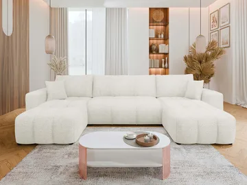 Flo Bäddsoffa Dubbeldivan 4-sits - Vit - Möbler - Soffa - Bäddsoffa