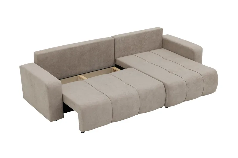 Flo Bäddsoffa med Divan 3-sits - Grå - Möbler - Soffa - Bäddsoffa