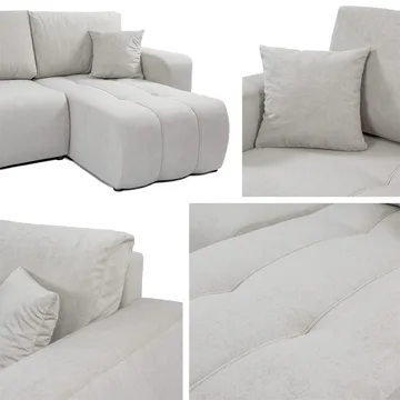Flo Bäddsoffa med Divan 3-sits - Vit - Möbler - Soffa - Bäddsoffa