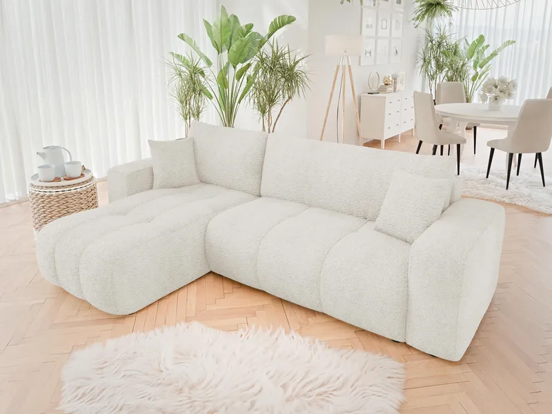 Flo Bäddsoffa med Divan 3-sits - Vit - Möbler - Soffa - Bäddsoffa