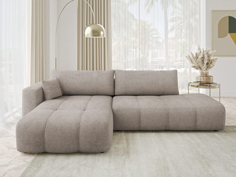Flo Bäddsoffa med Divan 4-sits - Beige - Möbler - Soffa - Bäddsoffa