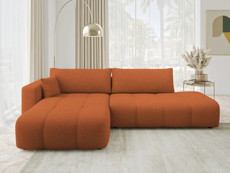 Flo Bäddsoffa med Divan 4-sits - Orange - Möbler - Soffa - Bäddsoffa