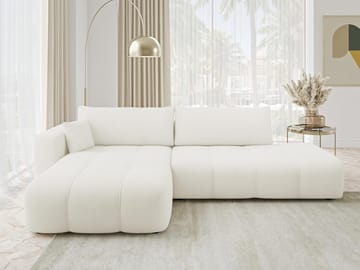 Flo Bäddsoffa med Divan 4-sits - Vit - Möbler - Soffa - Bäddsoffa