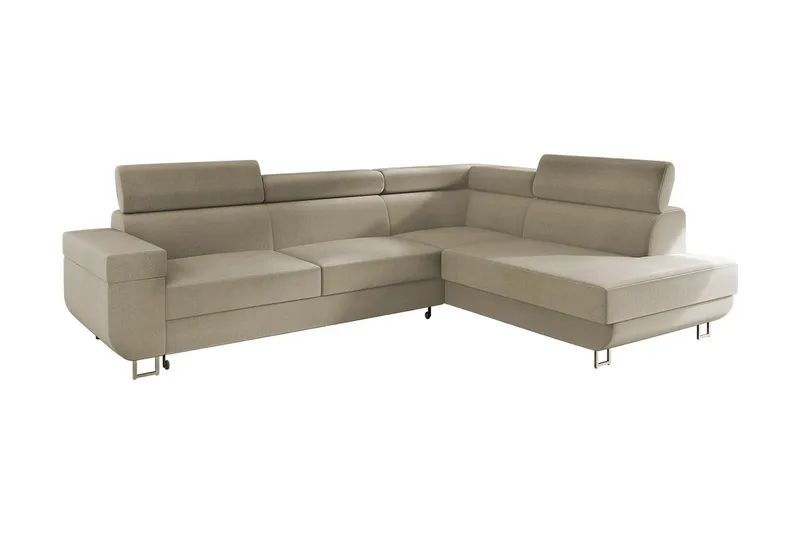 Fonti 3-sits Bäddsoffa Höger - Beige - Möbler - Soffa - Bäddsoffa