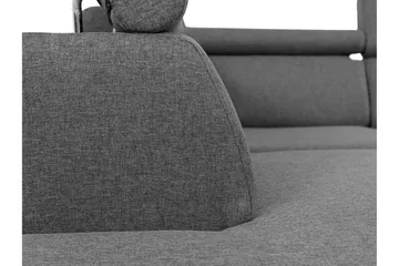 Fonti Bäddsoffa m. Schäslong 3-sits L-formad - Grå - Möbler - Soffa - Bäddsoffa
