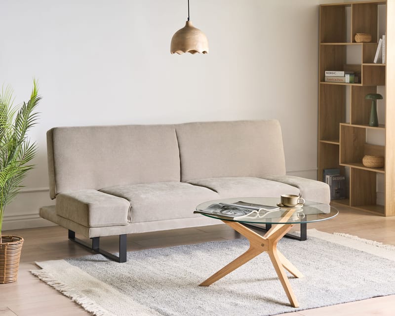 Bäddsoffa York Chenille - Ljusbeige - Möbler - Soffa - Bäddsoffa