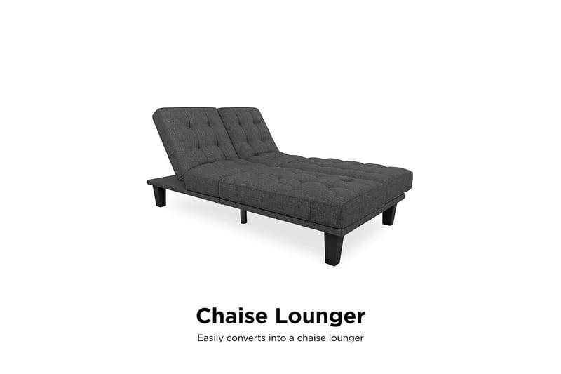 Dexter Futon Grå - Dorel Home - Möbler - Soffa - Bäddsoffa - Futon - Futon soffa