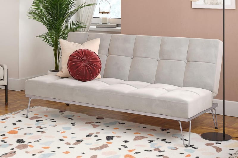 Elle Futon Sammet/Grå - Novogratz - Möbler - Soffa - Bäddsoffa - Futon - Futon soffa