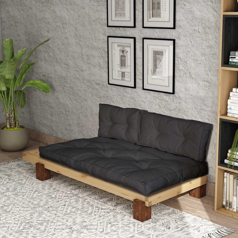 Fynros 2-sits Bäddsoffa - Natur/Antracit - Möbler - Soffa - Bäddsoffa