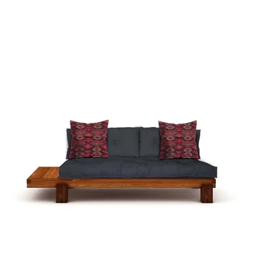 Fynros 2-sits Bäddsoffa - Natur/Marinblå - Möbler - Soffa - Bäddsoffa