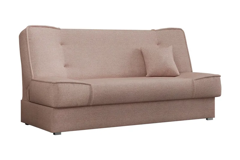 Gabi 4-sits Bäddsoffa 104x174 cm med Förvaring i Tyg - Rosa - Möbler - Soffa - Bäddsoffa