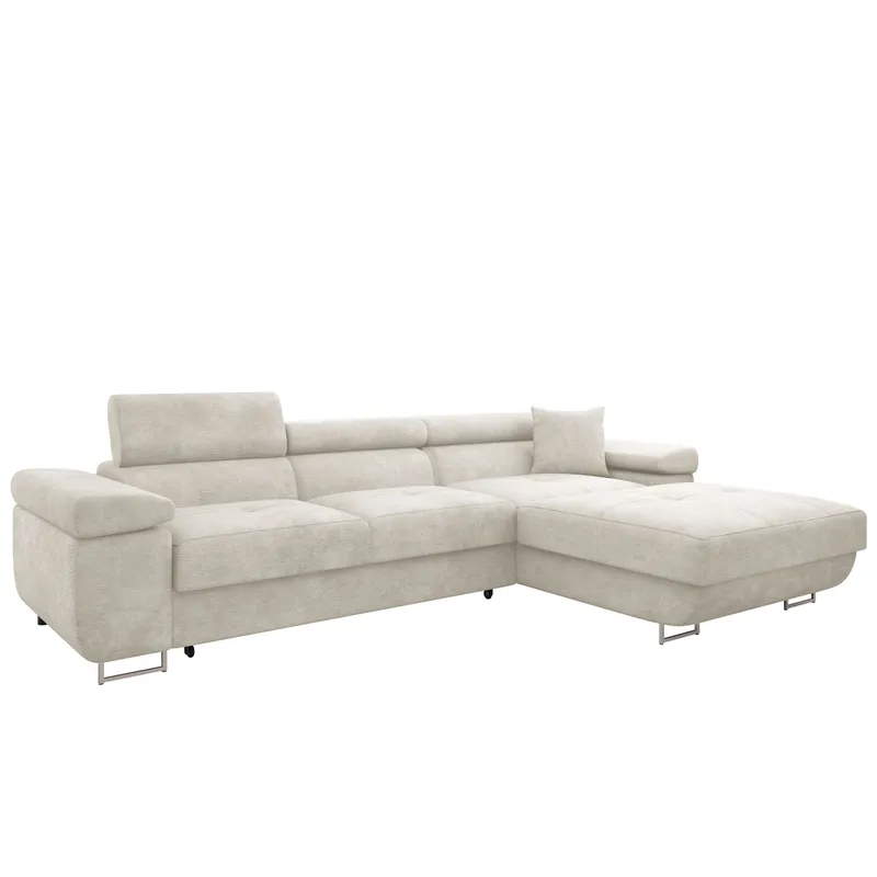 Gabina 3-sits Bäddsoffa med divan, beige