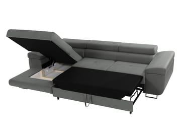 Gabina 3-sits Bäddsoffa med divan - brun - Möbler - Soffa - Bäddsoffa