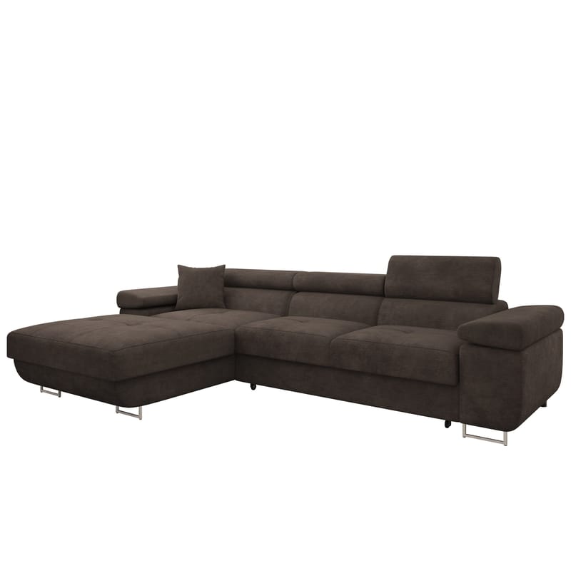 Gabina 3-sits Bäddsoffa med divan - brun - Möbler - Soffa - Bäddsoffa