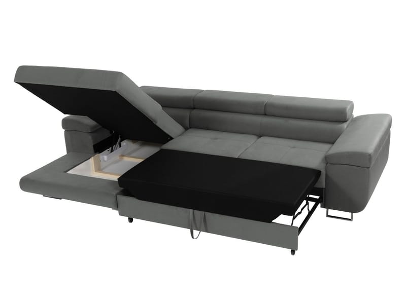 Gabina 3-sits Bäddsoffa med divan - grå - Möbler - Soffa - Bäddsoffa