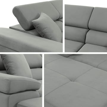 Gabina 3-sits Bäddsoffa med divan - svart - Möbler - Soffa - Bäddsoffa