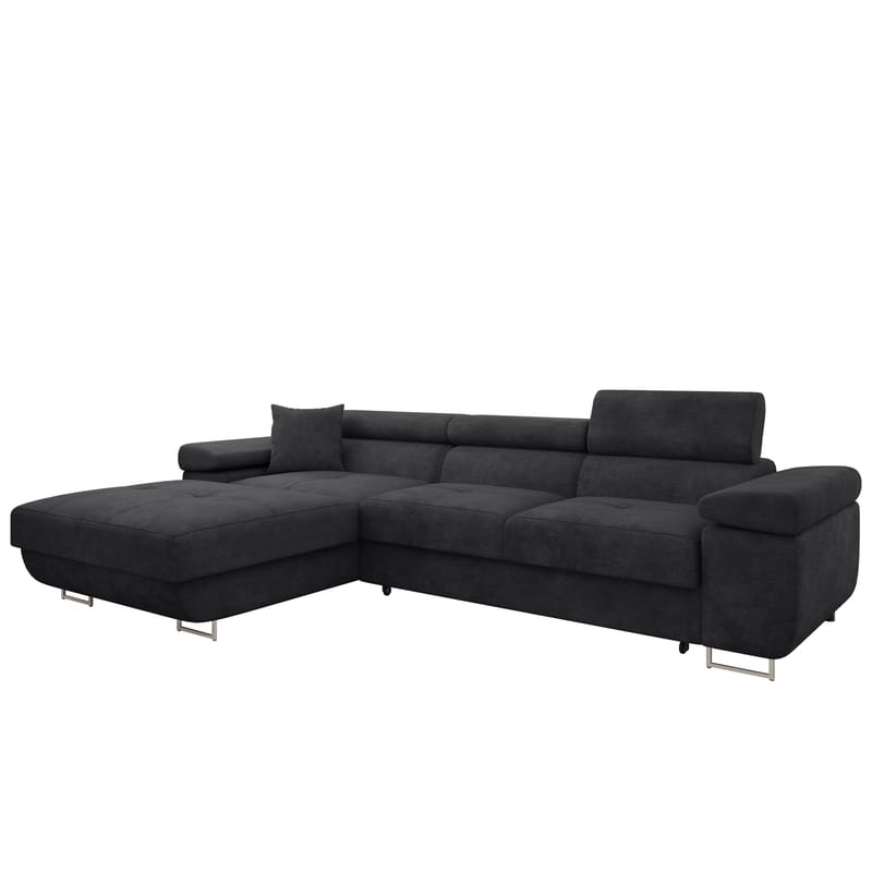 Gabina 3-sits Bäddsoffa med divan - svart - Möbler - Soffa - Bäddsoffa