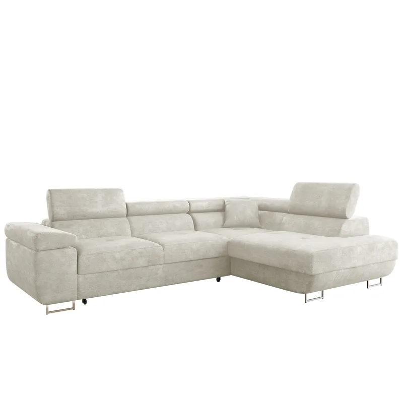 Gabina 4-sits Bäddsoffa med schäslong, beige