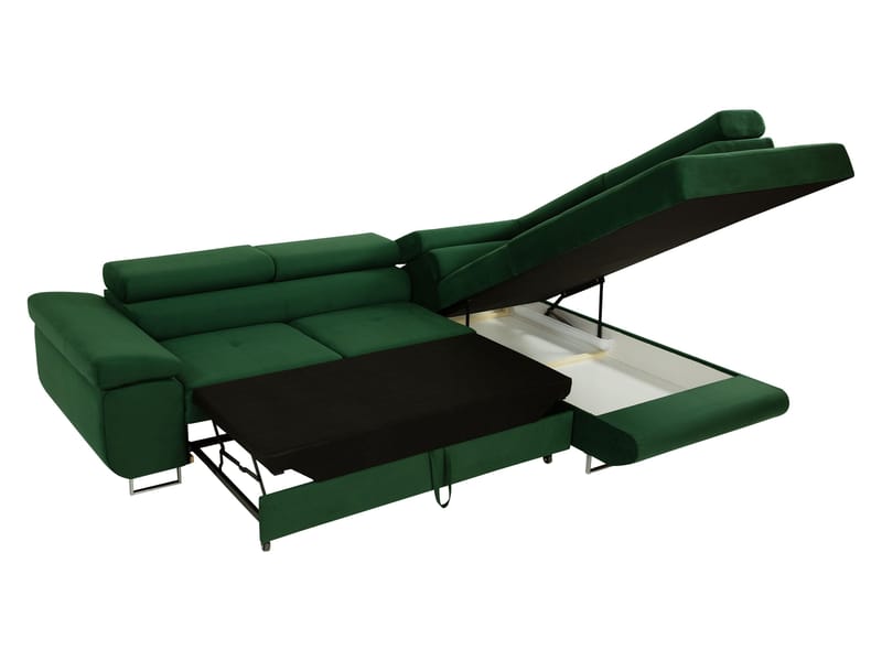 Gabina 4-sits Bäddsoffa med schäslong - grå - Möbler - Soffa - Bäddsoffa
