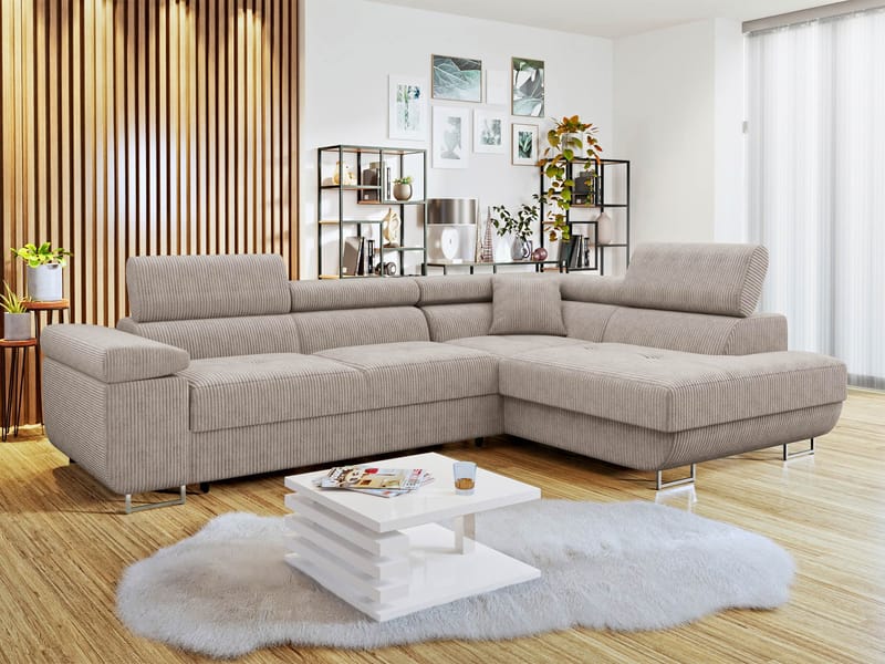 Gabina 4-sits Bäddsoffa med schäslong och förvaring - Möbler - Soffa - Bäddsoffa