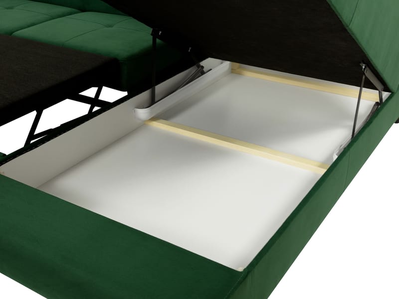 Gabina 4-sits Bäddsoffa med schäslong - svart - Möbler - Soffa - Bäddsoffa